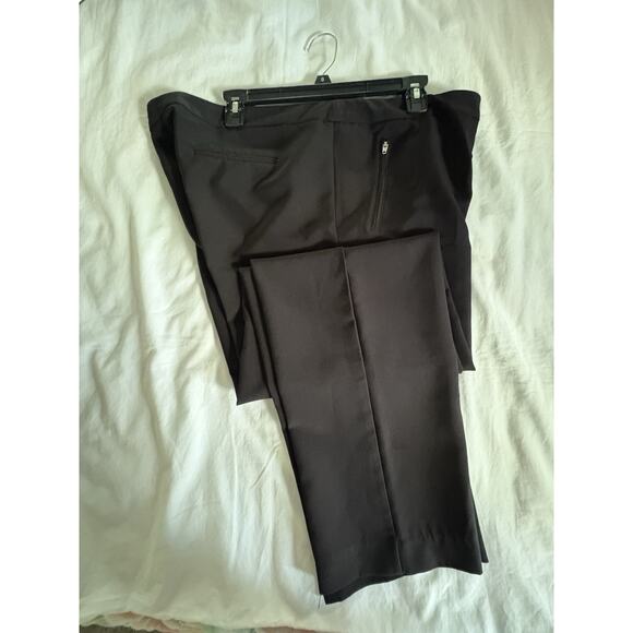 Zac & Rachel Womens 14 Stretch Black Pants, elastic waist, zip pockets - Picture 6 of 16